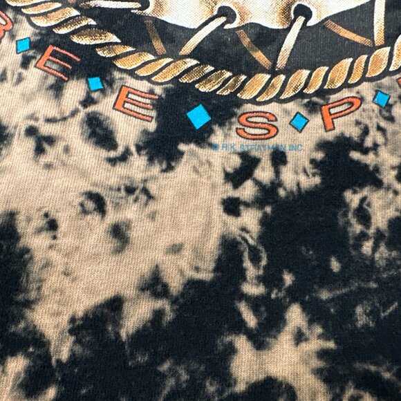 Vintage Harley Davidson Free Spirit AOP Bleach Dyed T-Shirt Adult XXL 2XL Kutter - Picture 4 of 10